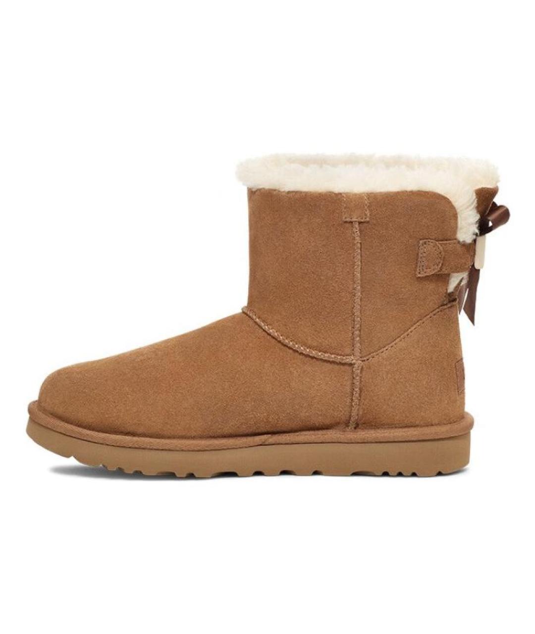 UGG AUSTRALIA Коричневые замшевые ботинки, фото 2