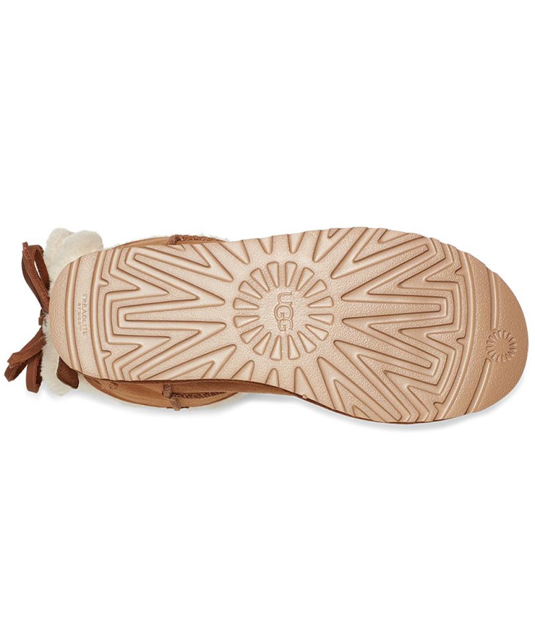 UGG AUSTRALIA Коричневые замшевые ботинки, фото 6