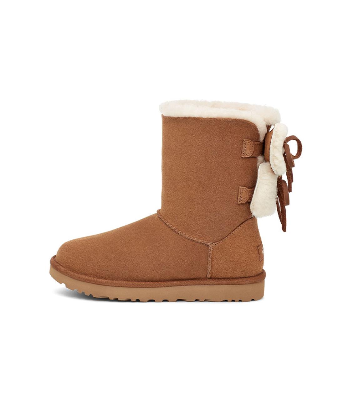 UGG AUSTRALIA Коричневые замшевые ботинки, фото 2