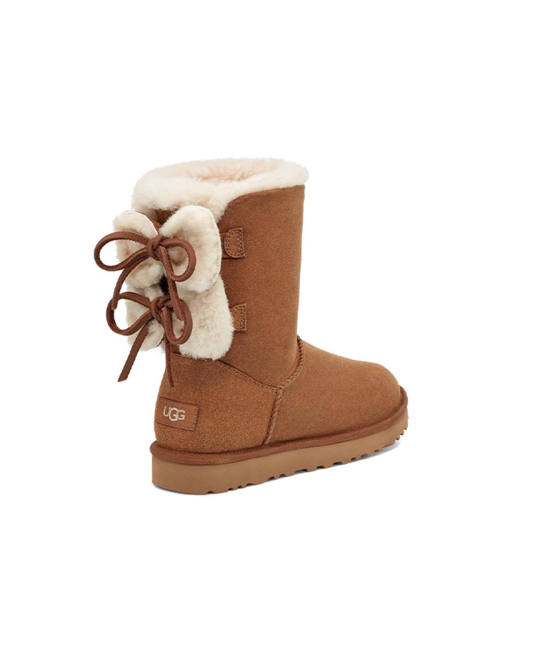 UGG AUSTRALIA Коричневые замшевые ботинки, фото 4