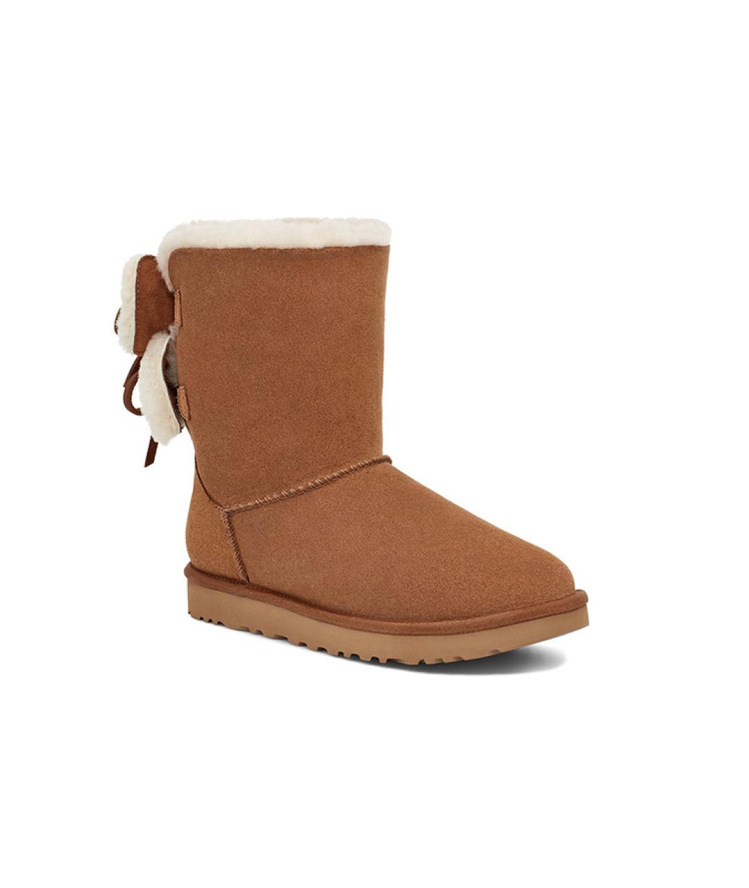 UGG AUSTRALIA Коричневые замшевые ботинки, фото 3