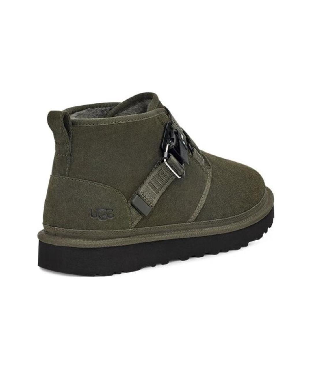 UGG AUSTRALIA Зеленые замшевые высокие ботинки, фото 5