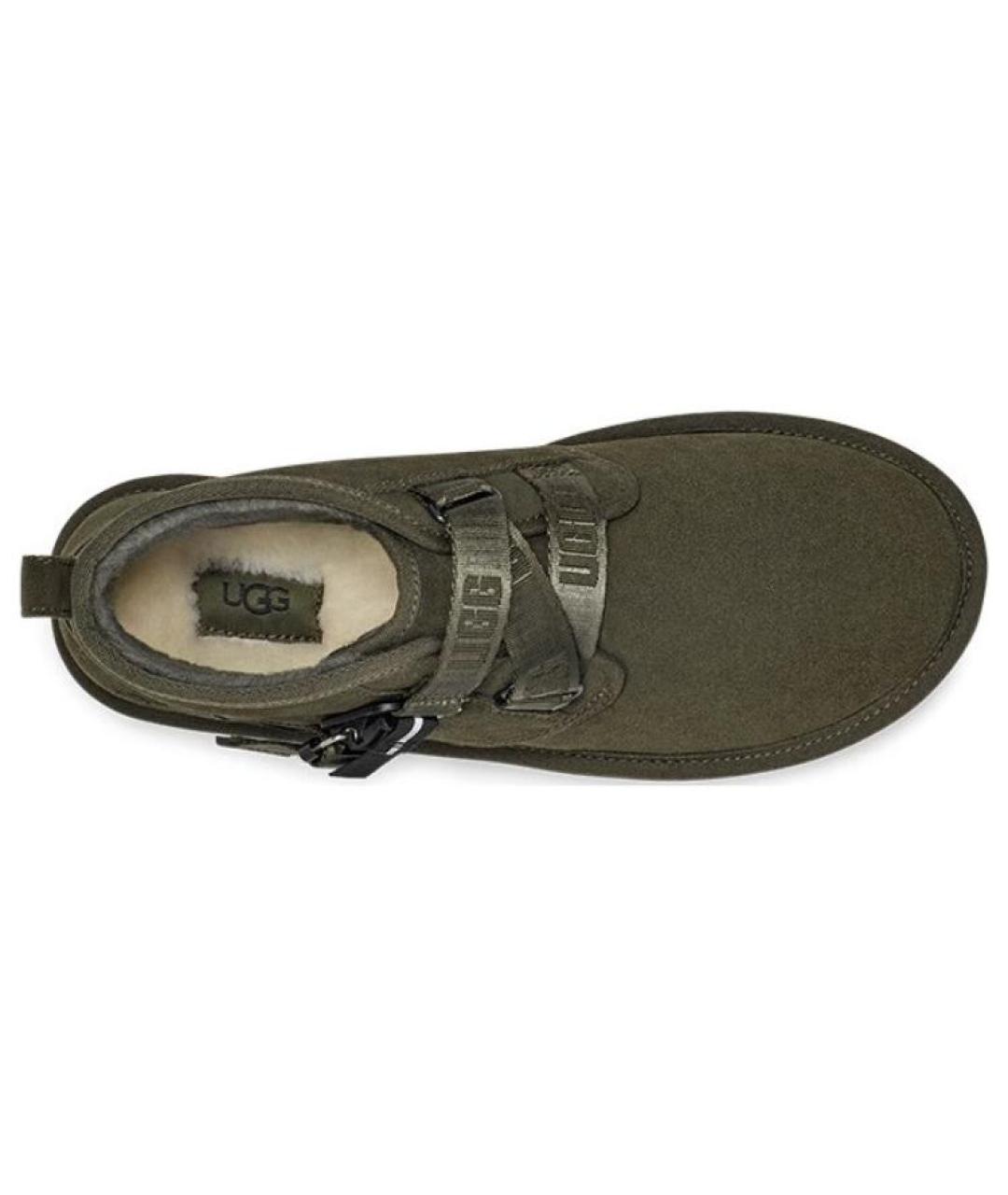 UGG AUSTRALIA Зеленые замшевые высокие ботинки, фото 4