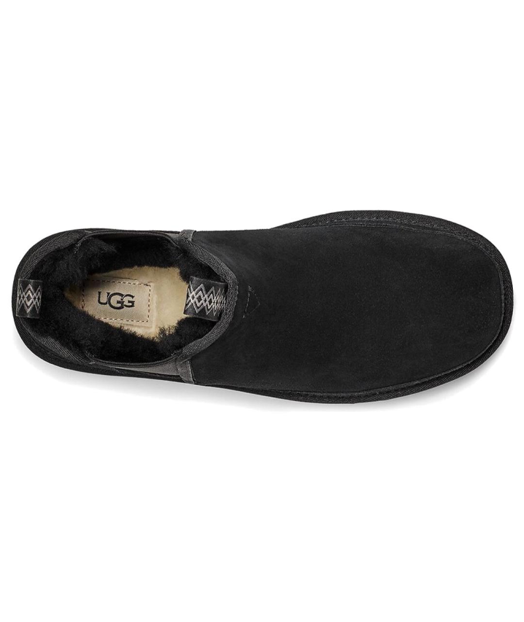 UGG AUSTRALIA Черные нубуковые высокие ботинки, фото 4