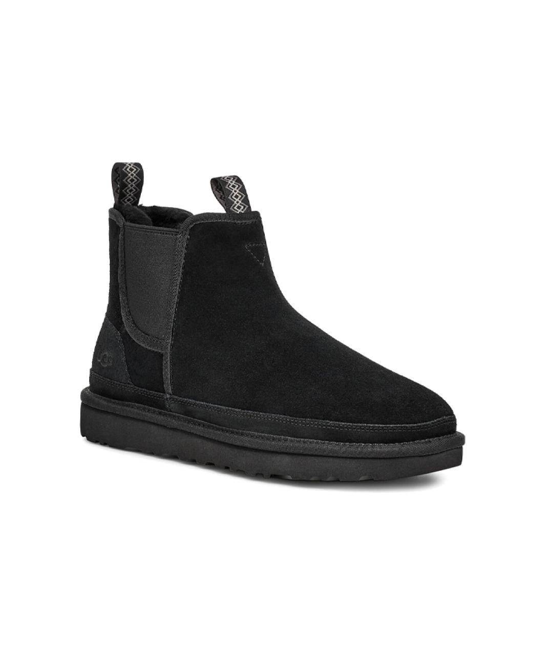 UGG AUSTRALIA Черные нубуковые высокие ботинки, фото 3