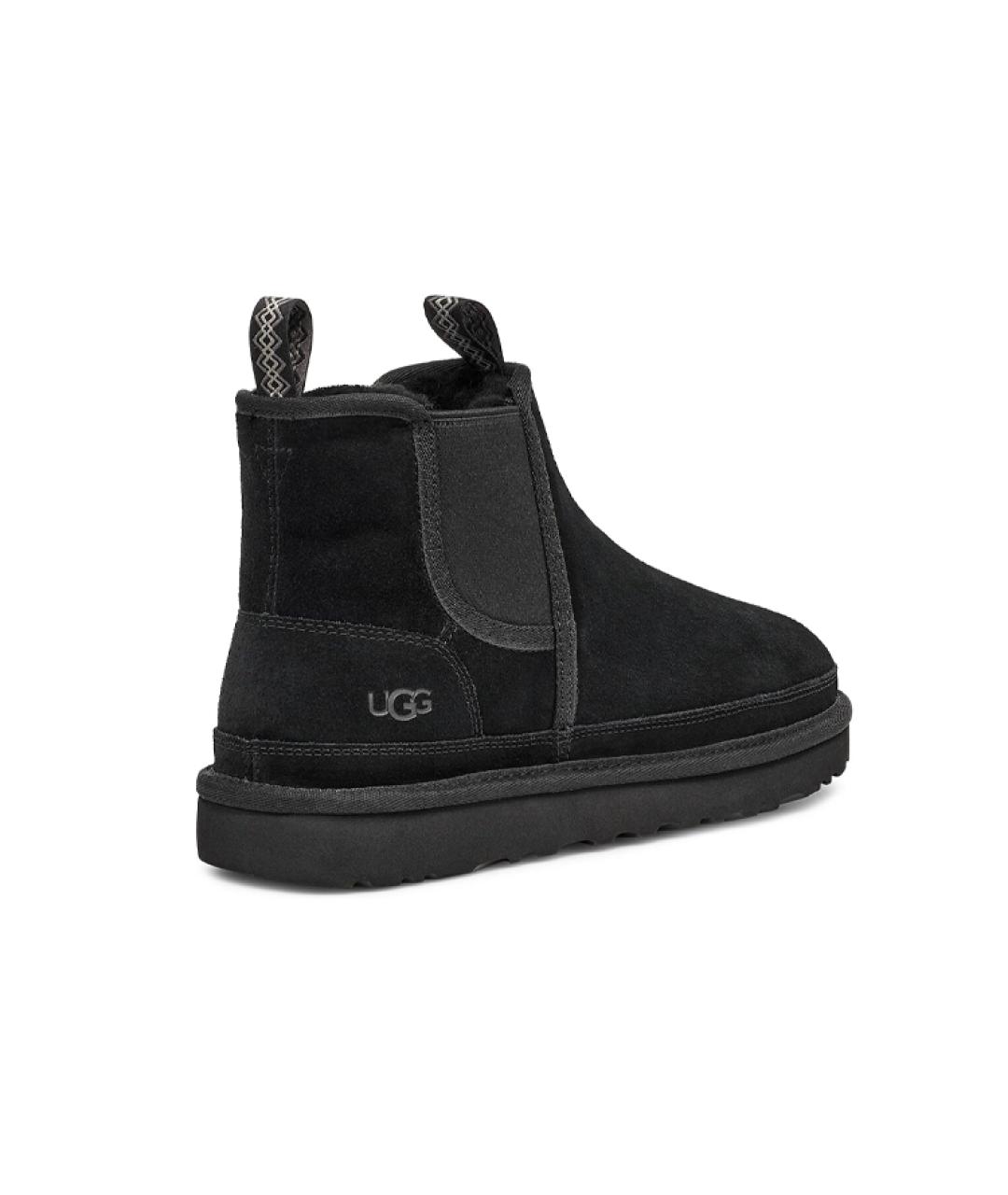UGG AUSTRALIA Черные нубуковые высокие ботинки, фото 5
