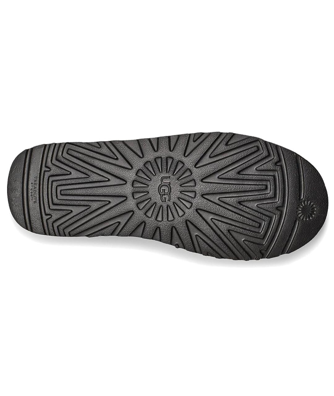 UGG AUSTRALIA Черные нубуковые высокие ботинки, фото 6