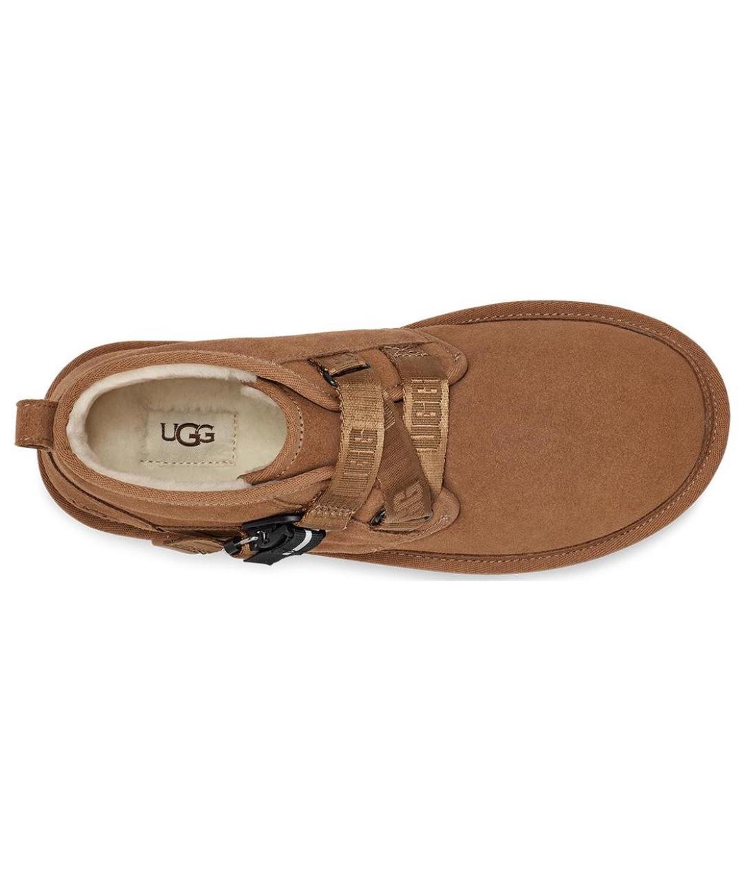 UGG AUSTRALIA Коричневые замшевые высокие ботинки, фото 4