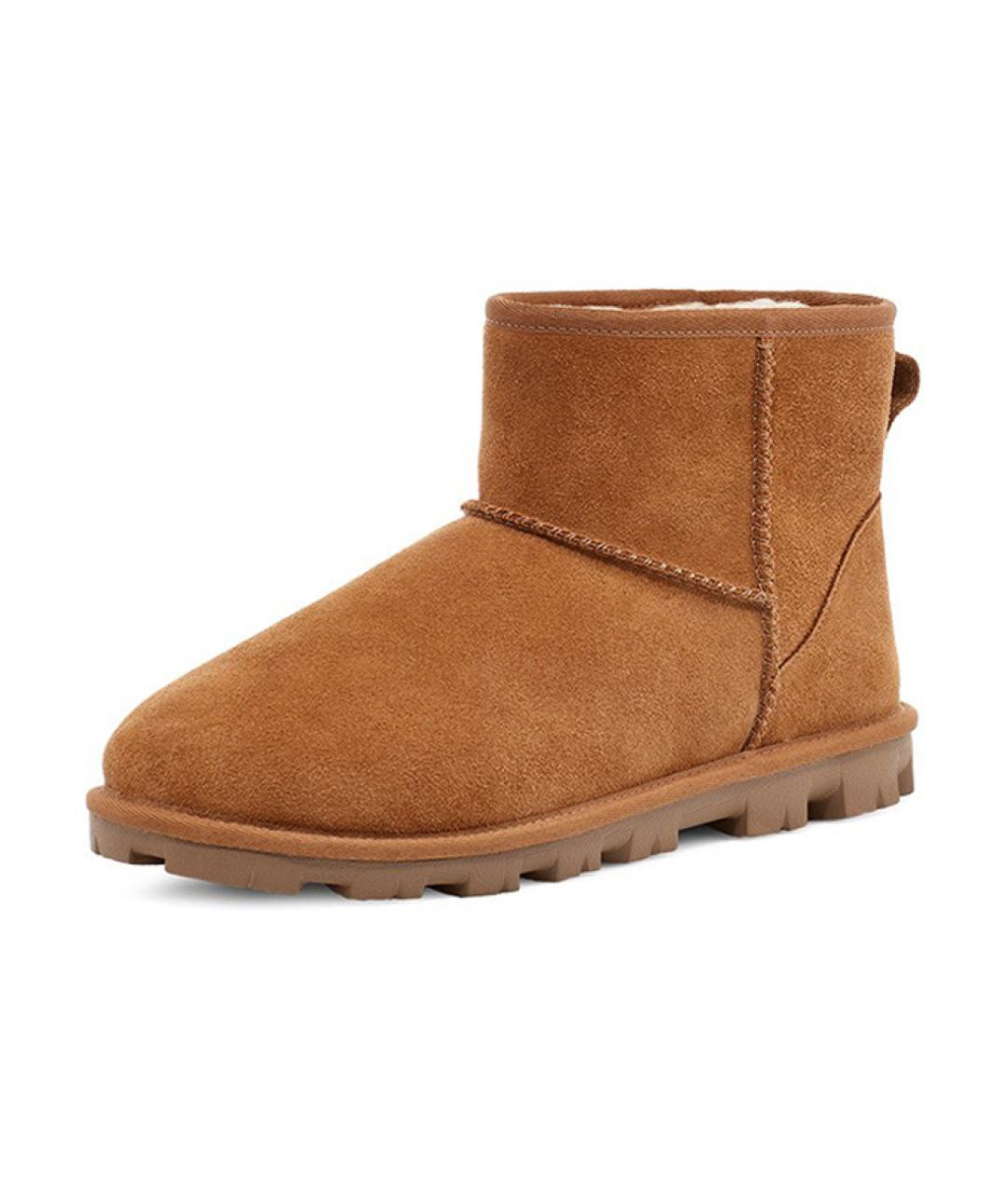 UGG AUSTRALIA Бежевые замшевые ботинки, фото 3