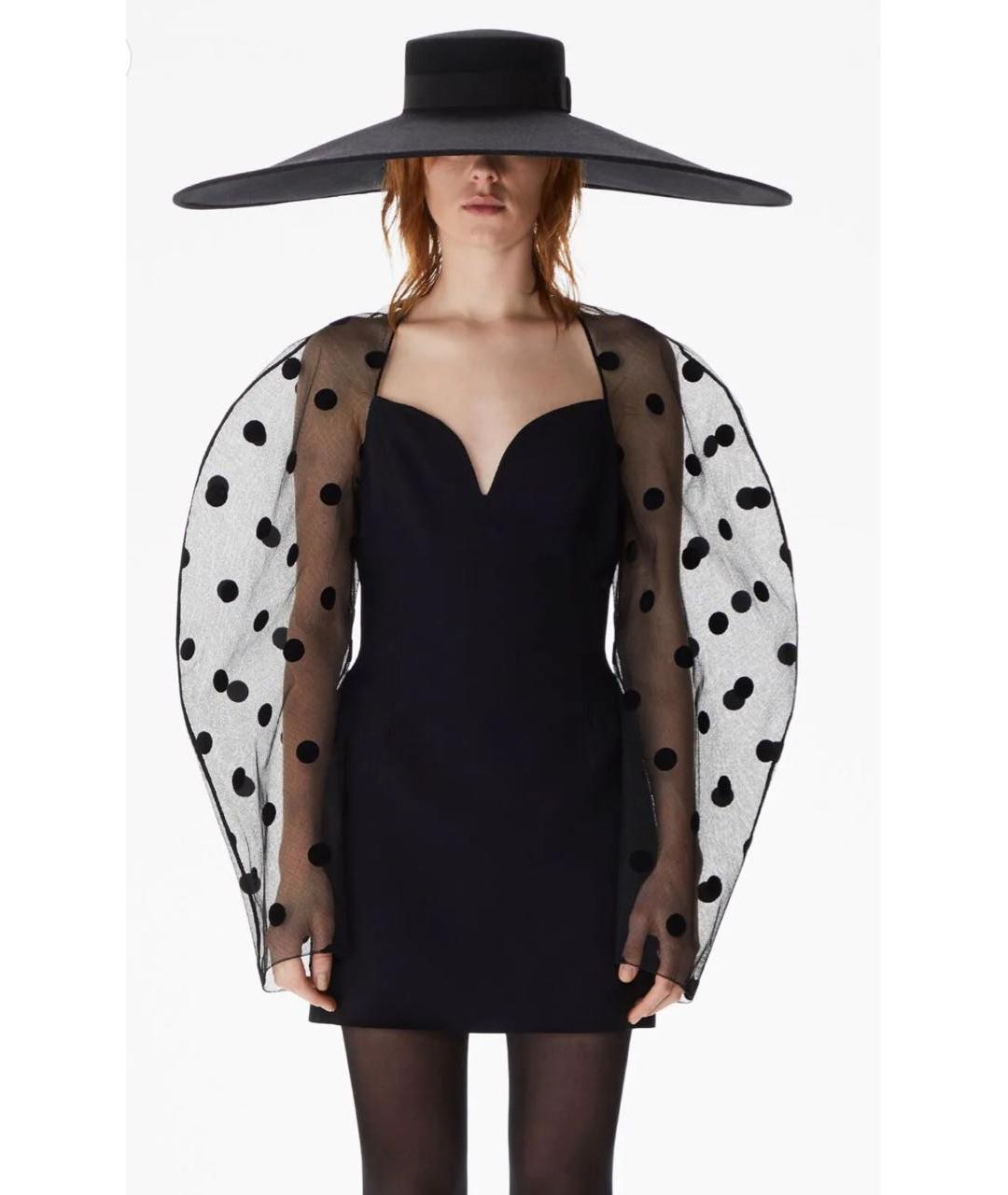 NINA RICCI Черное вискозное коктейльное платье, фото 2