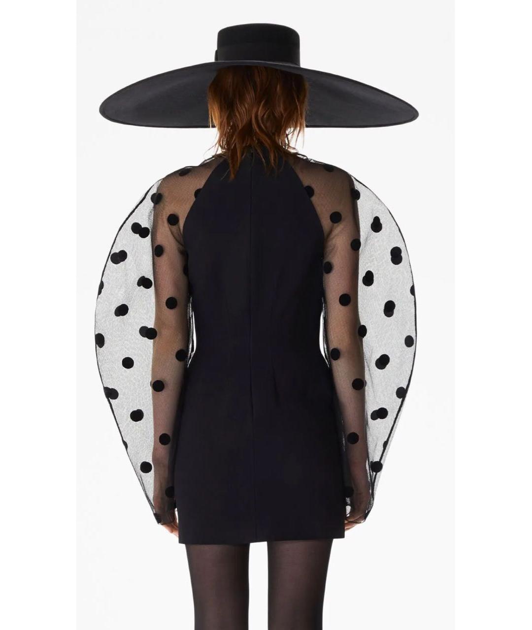 NINA RICCI Черное вискозное коктейльное платье, фото 3