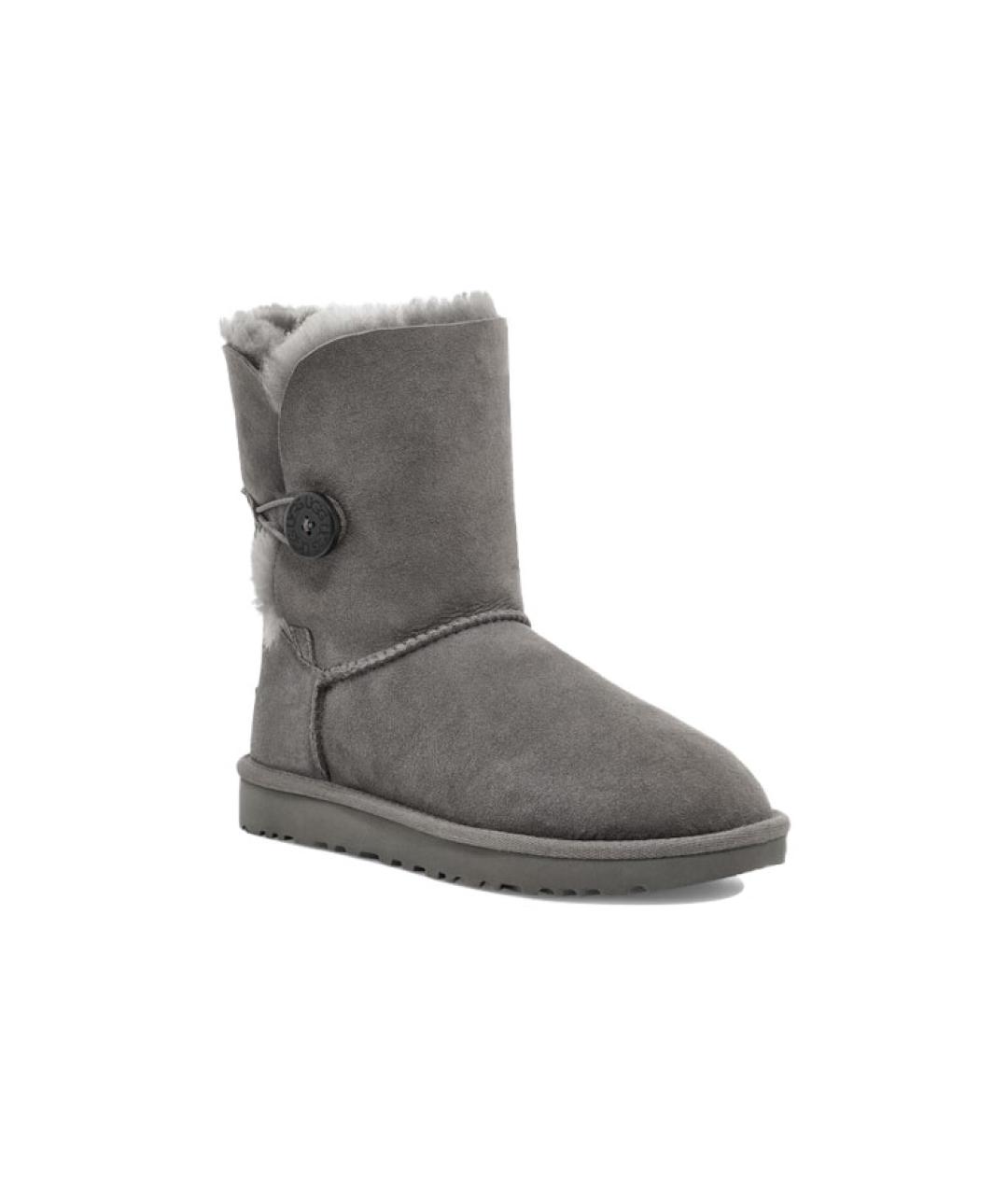 UGG AUSTRALIA Серые замшевые ботинки, фото 3