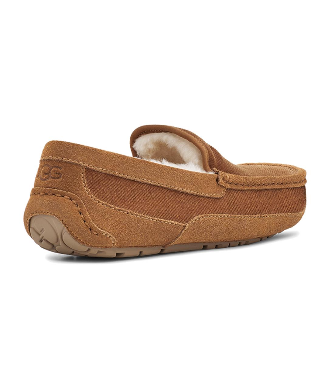 UGG AUSTRALIA Коричневые нубуковые лоферы, фото 5