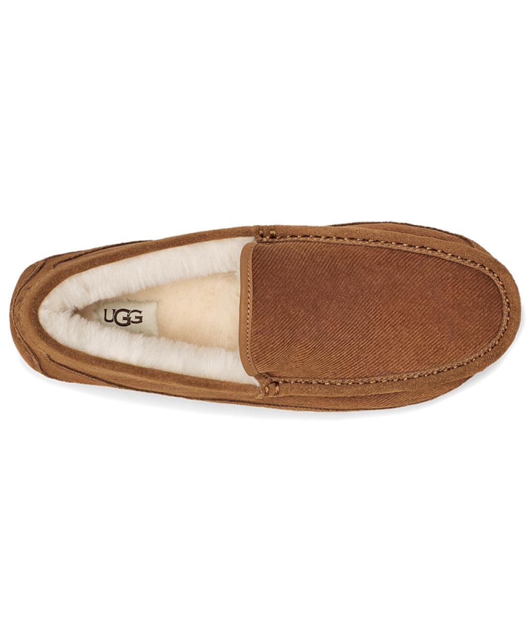 UGG AUSTRALIA Коричневые нубуковые лоферы, фото 4