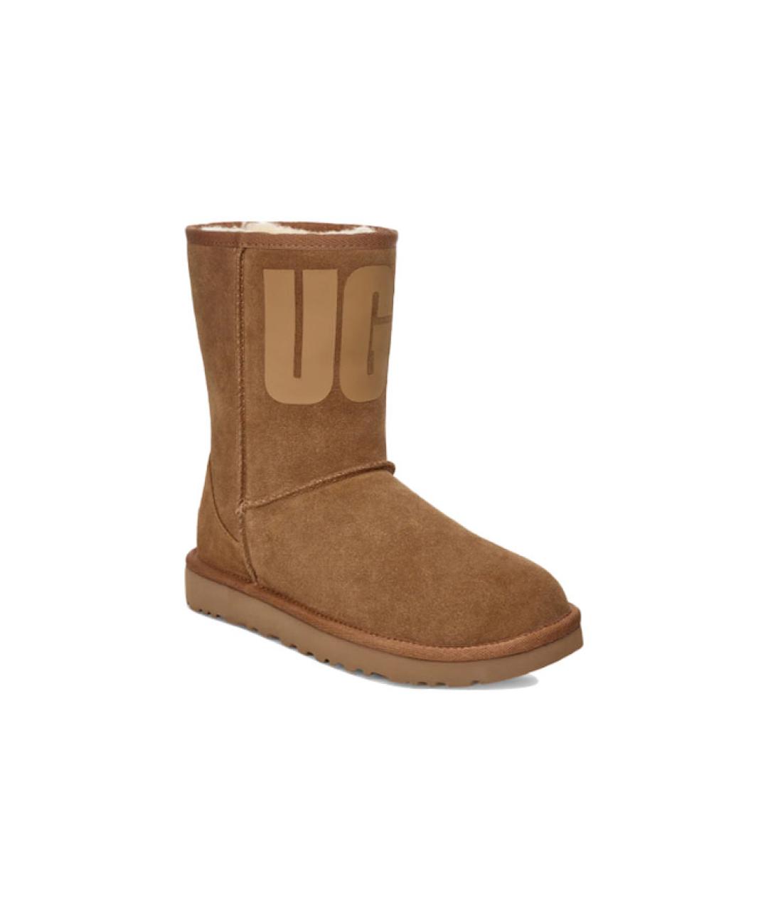 UGG AUSTRALIA Бежевые замшевые ботинки, фото 3