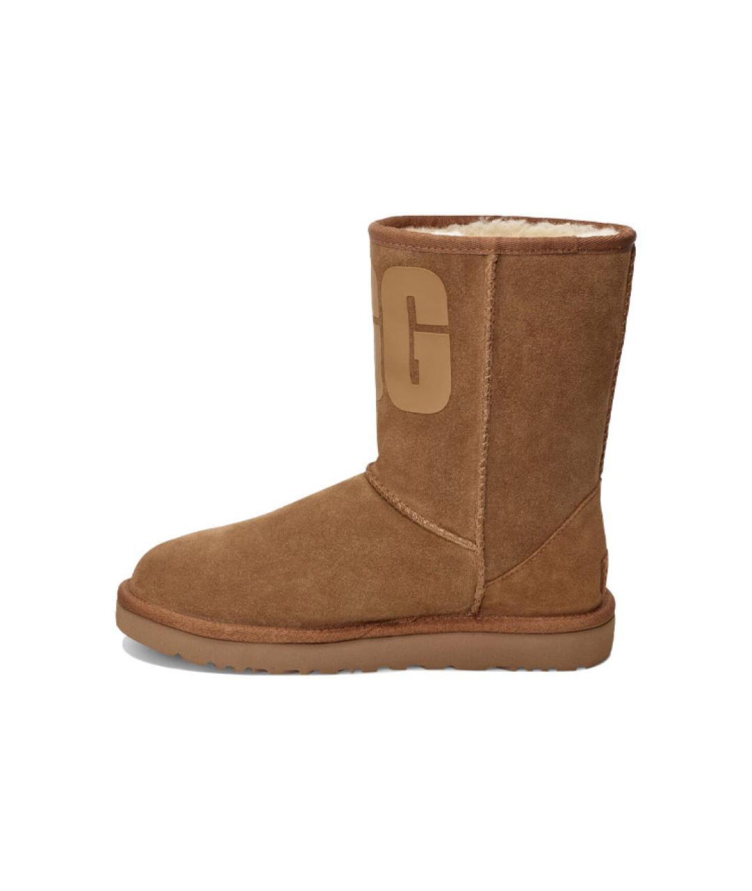 UGG AUSTRALIA Бежевые замшевые ботинки, фото 2