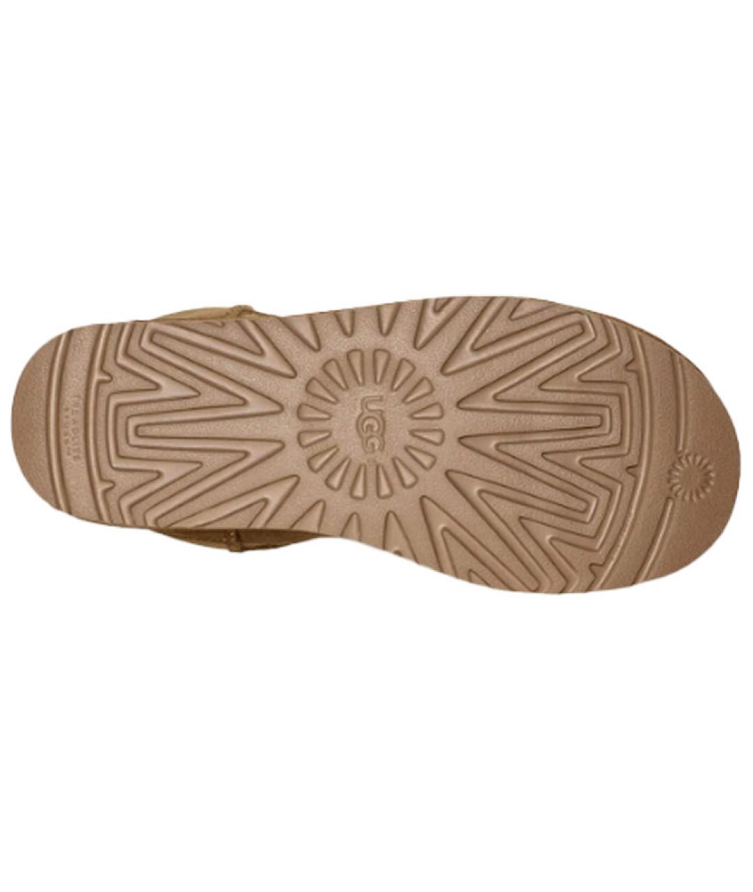 UGG AUSTRALIA Бежевые замшевые ботинки, фото 6