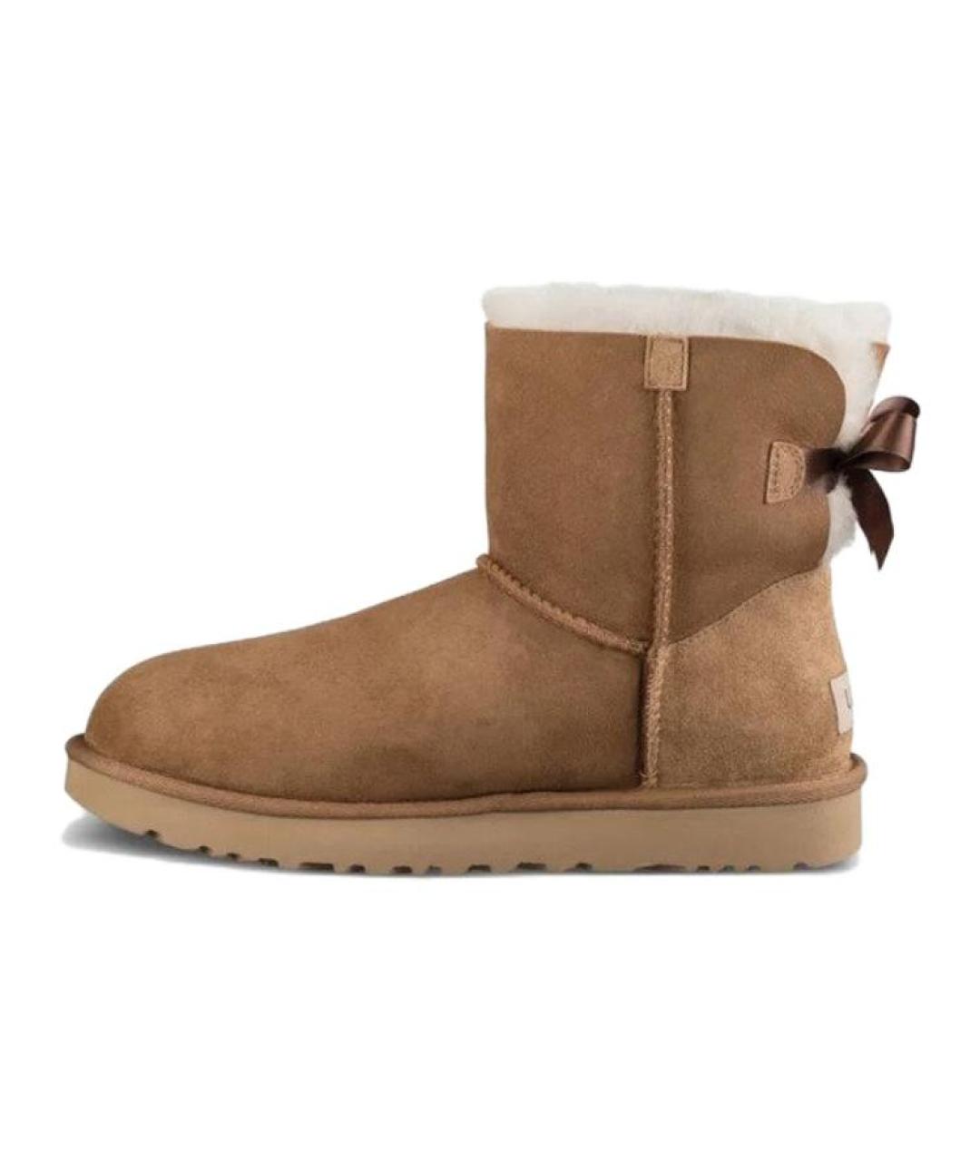 UGG Коричневые замшевые ботинки, фото 6