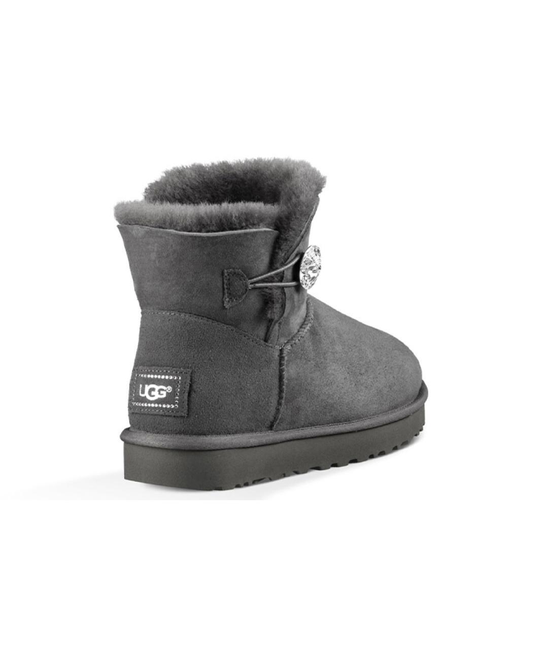 UGG AUSTRALIA Серые замшевые ботинки, фото 4