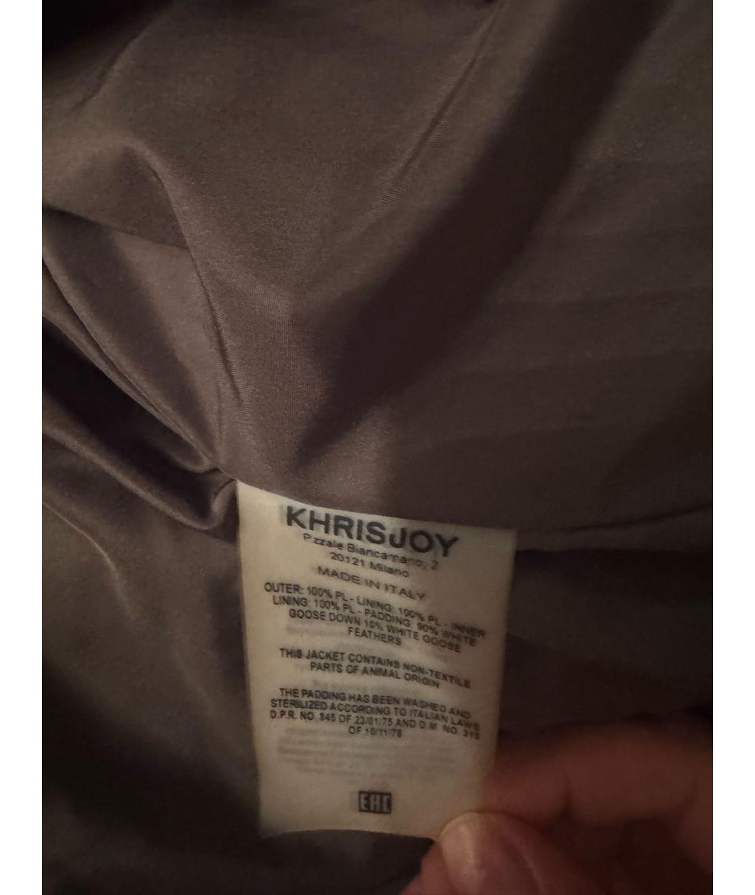 KHRISJOY Хаки полиэстеровый пуховик, фото 3