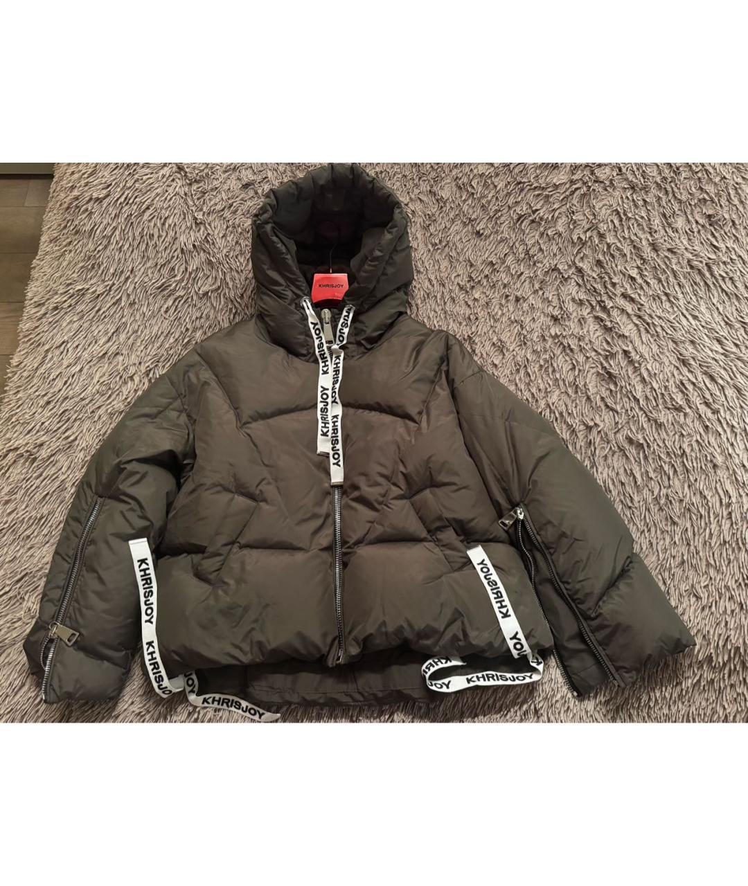 KHRISJOY Хаки полиэстеровый пуховик, фото 5