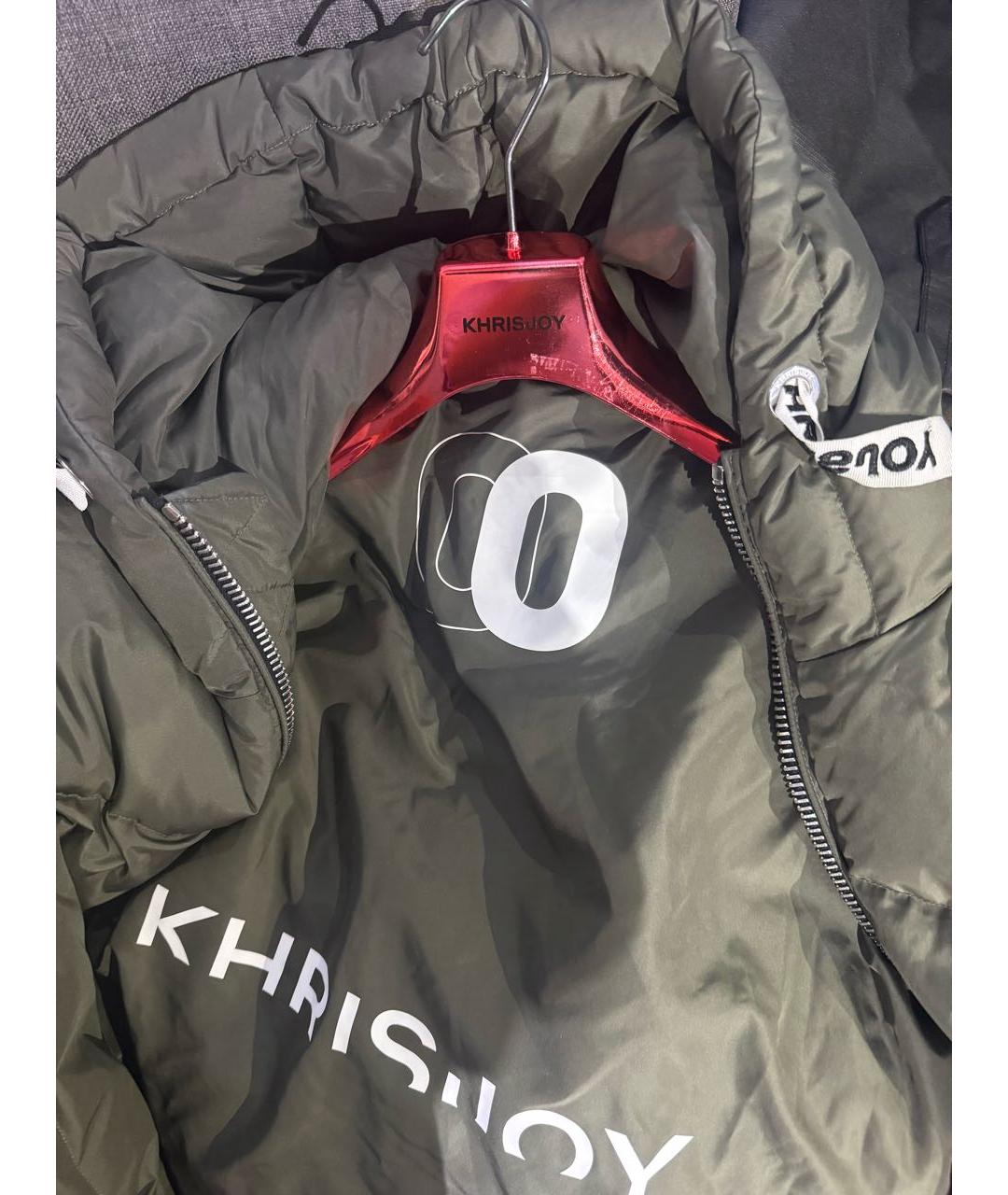 KHRISJOY Хаки полиэстеровый пуховик, фото 4