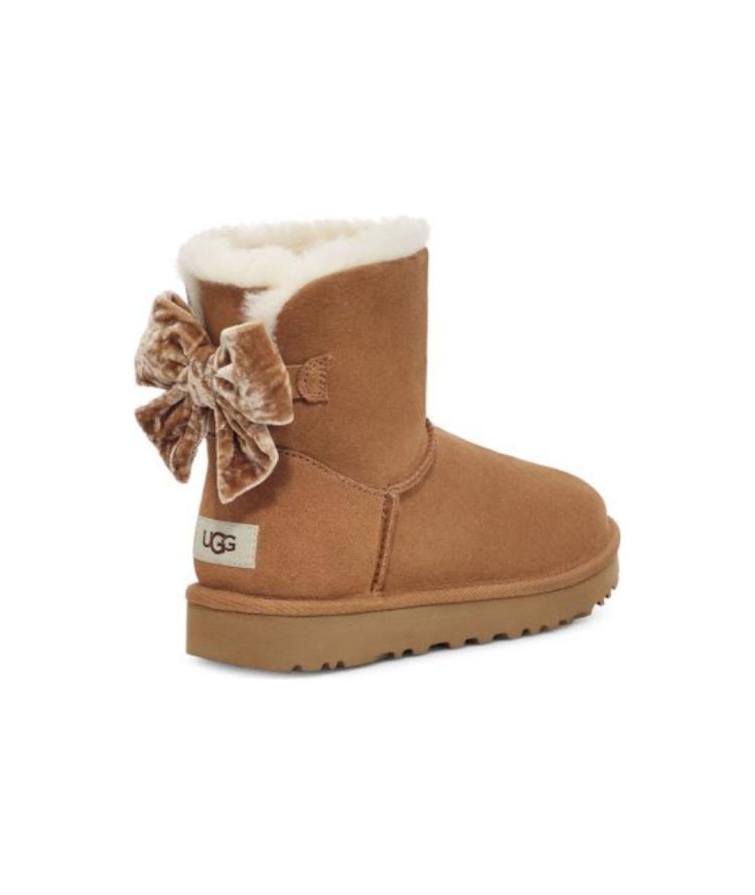 UGG AUSTRALIA Коричневые замшевые ботинки, фото 4