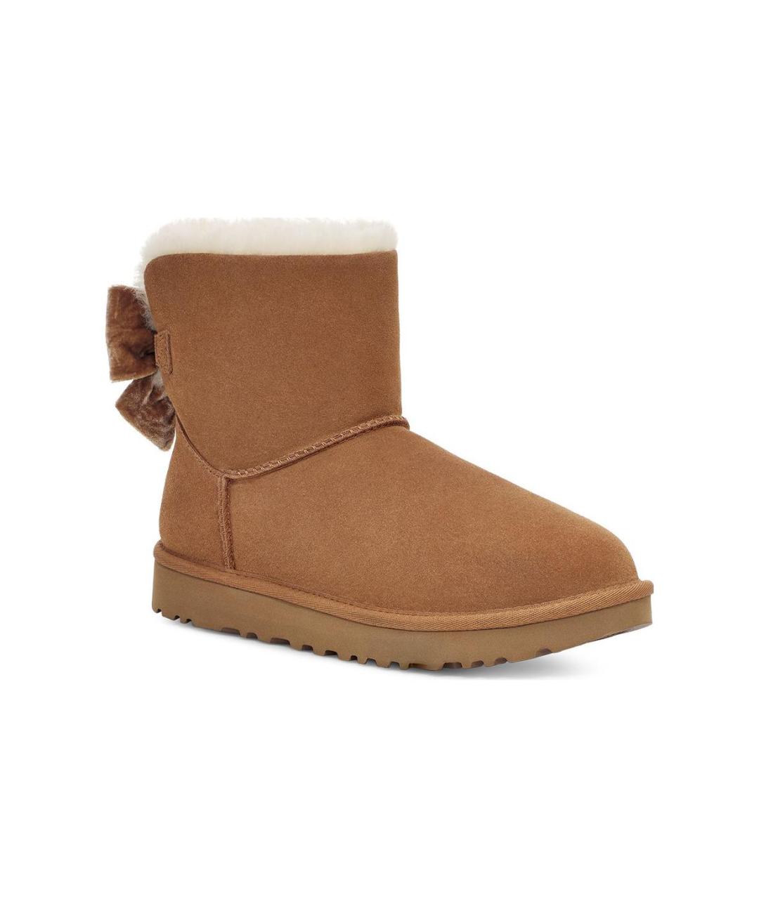 UGG AUSTRALIA Коричневые замшевые ботинки, фото 3