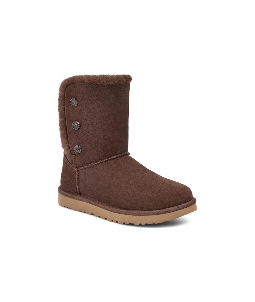 UGG AUSTRALIA Коричневые замшевые ботинки, фото 3