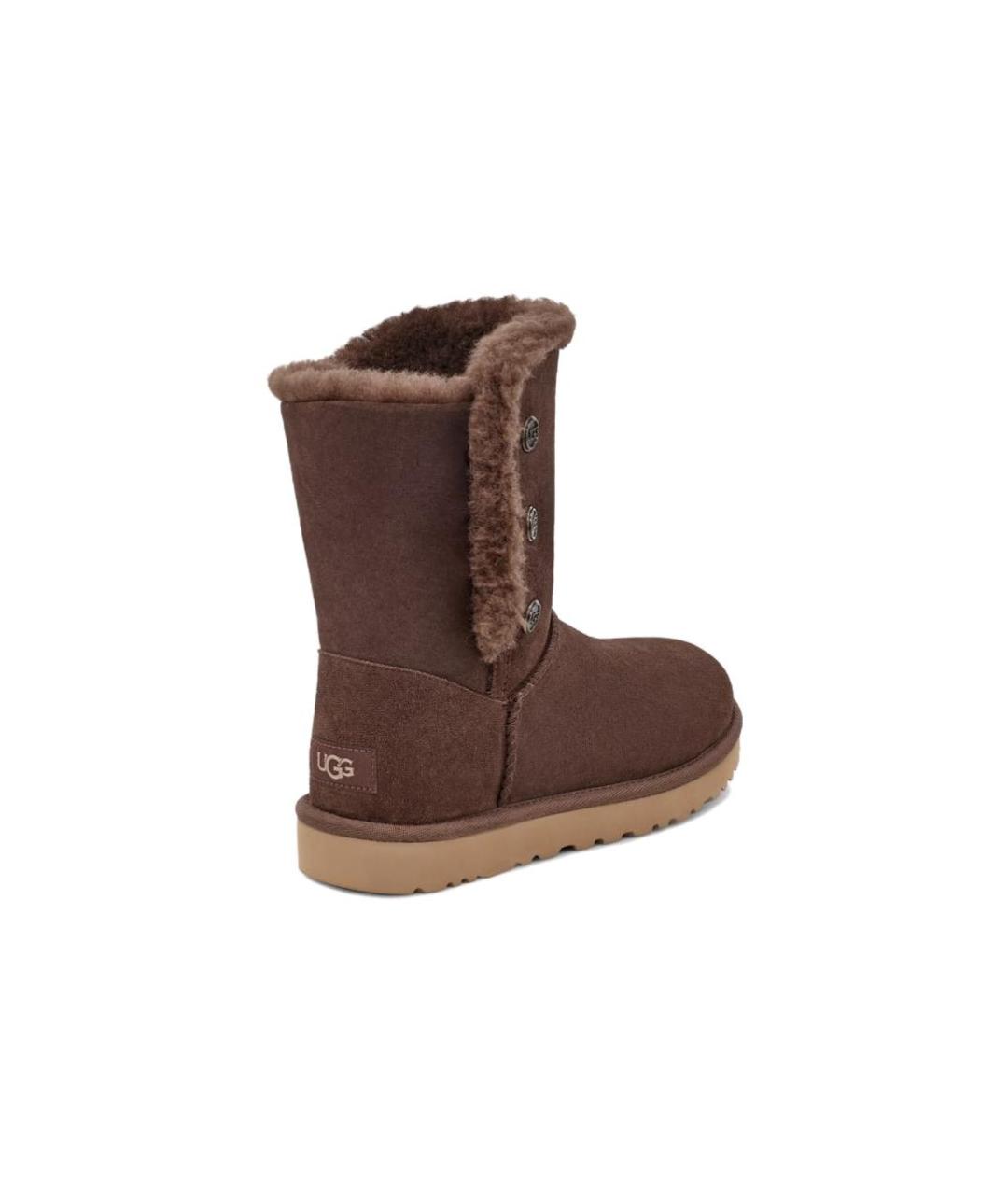 UGG AUSTRALIA Коричневые замшевые ботинки, фото 4