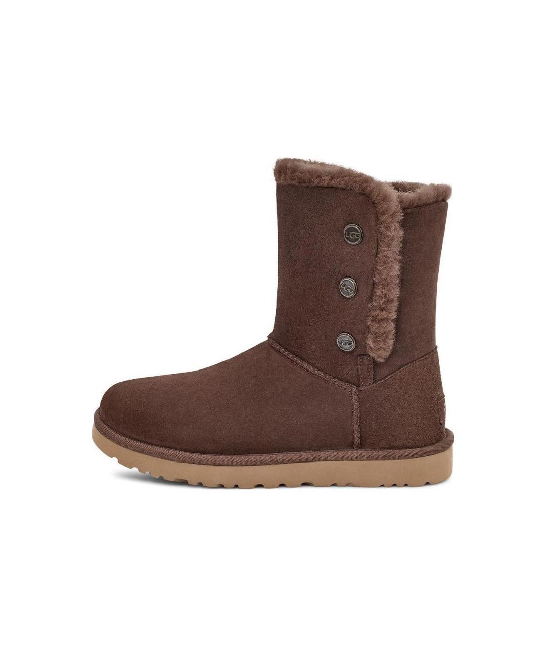 UGG AUSTRALIA Коричневые замшевые ботинки, фото 7