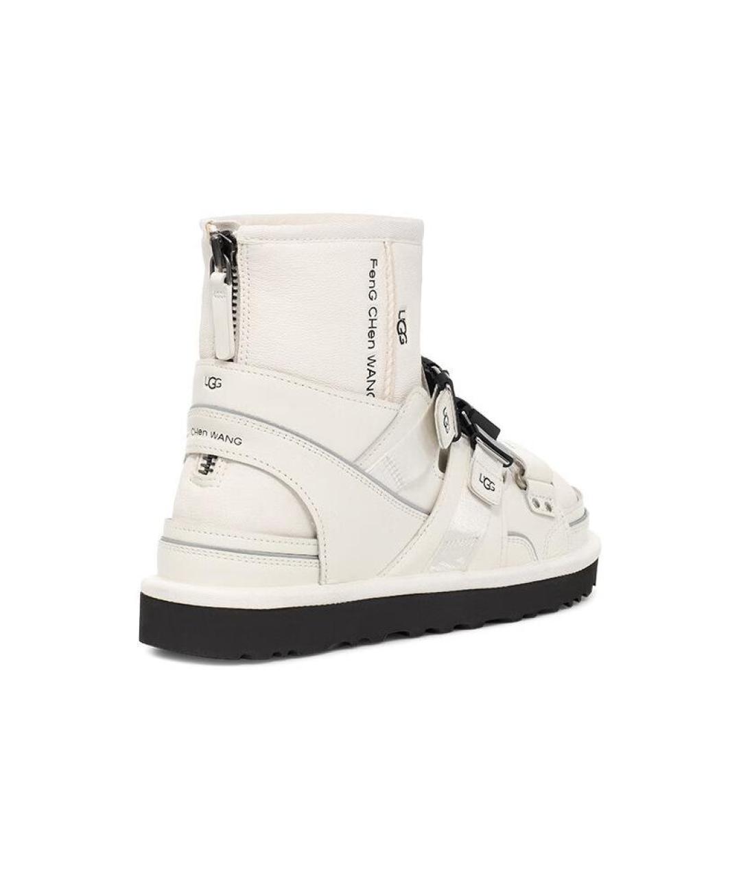 UGG AUSTRALIA Белые кожаные ботинки, фото 4