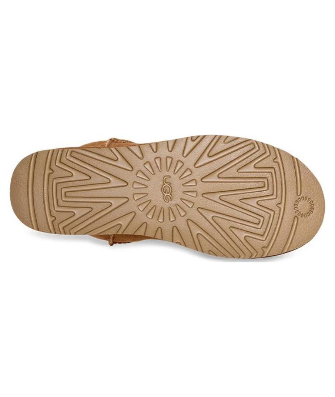 UGG AUSTRALIA Коричневые замшевые высокие ботинки, фото 6