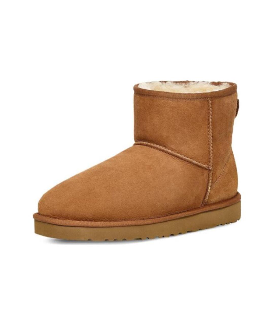 UGG AUSTRALIA Коричневые замшевые высокие ботинки, фото 3
