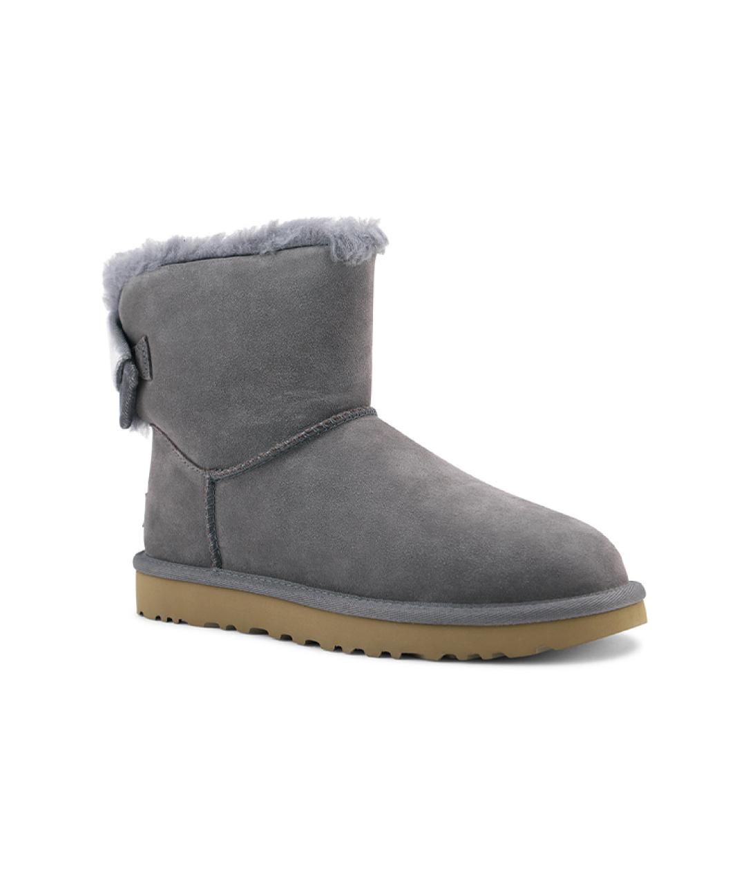 UGG AUSTRALIA Серые замшевые ботинки, фото 3