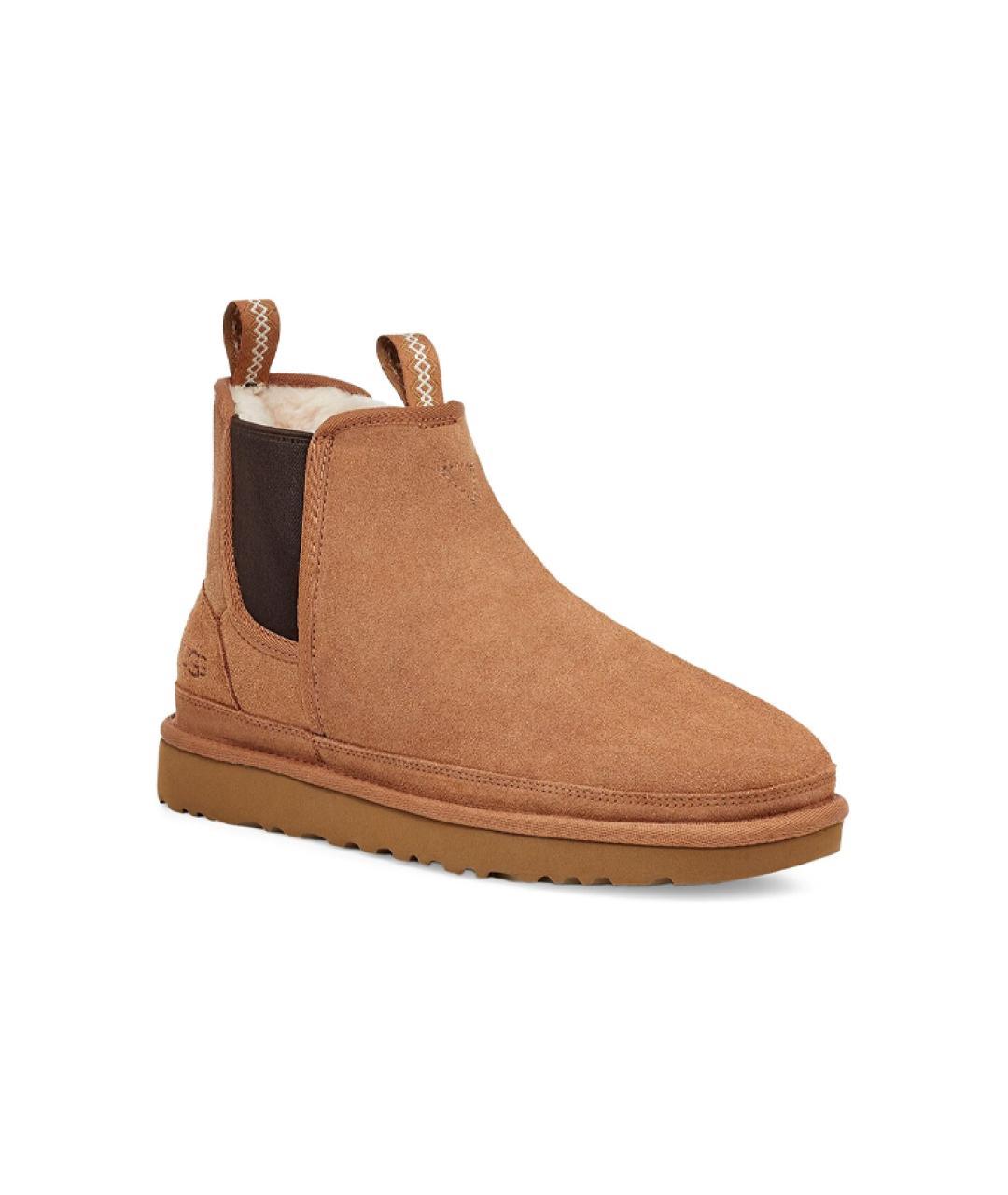 UGG AUSTRALIA Коричневые нубуковые высокие ботинки, фото 3