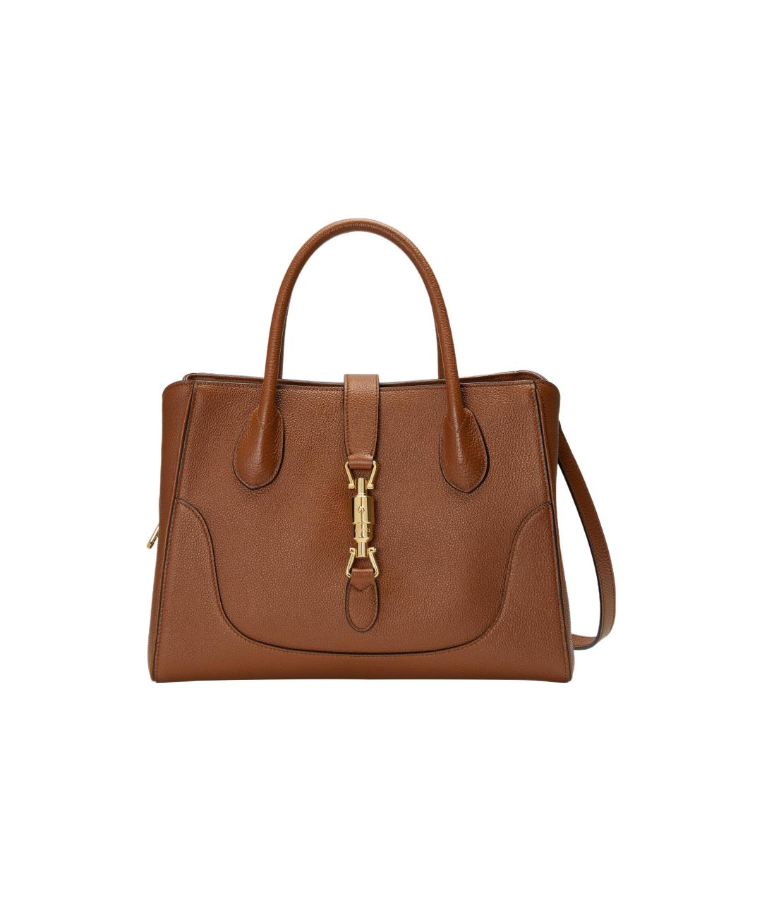 GUCCI Коричневая кожаная сумка через плечо, фото 9