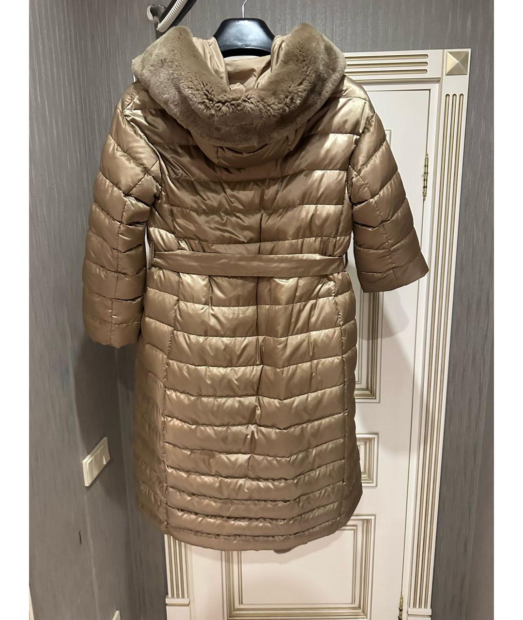 'S MAX MARA Бежевый полиамидовый пуховик, фото 2
