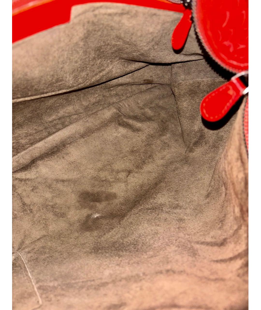 BOTTEGA VENETA Красная кожаная сумка тоут, фото 5