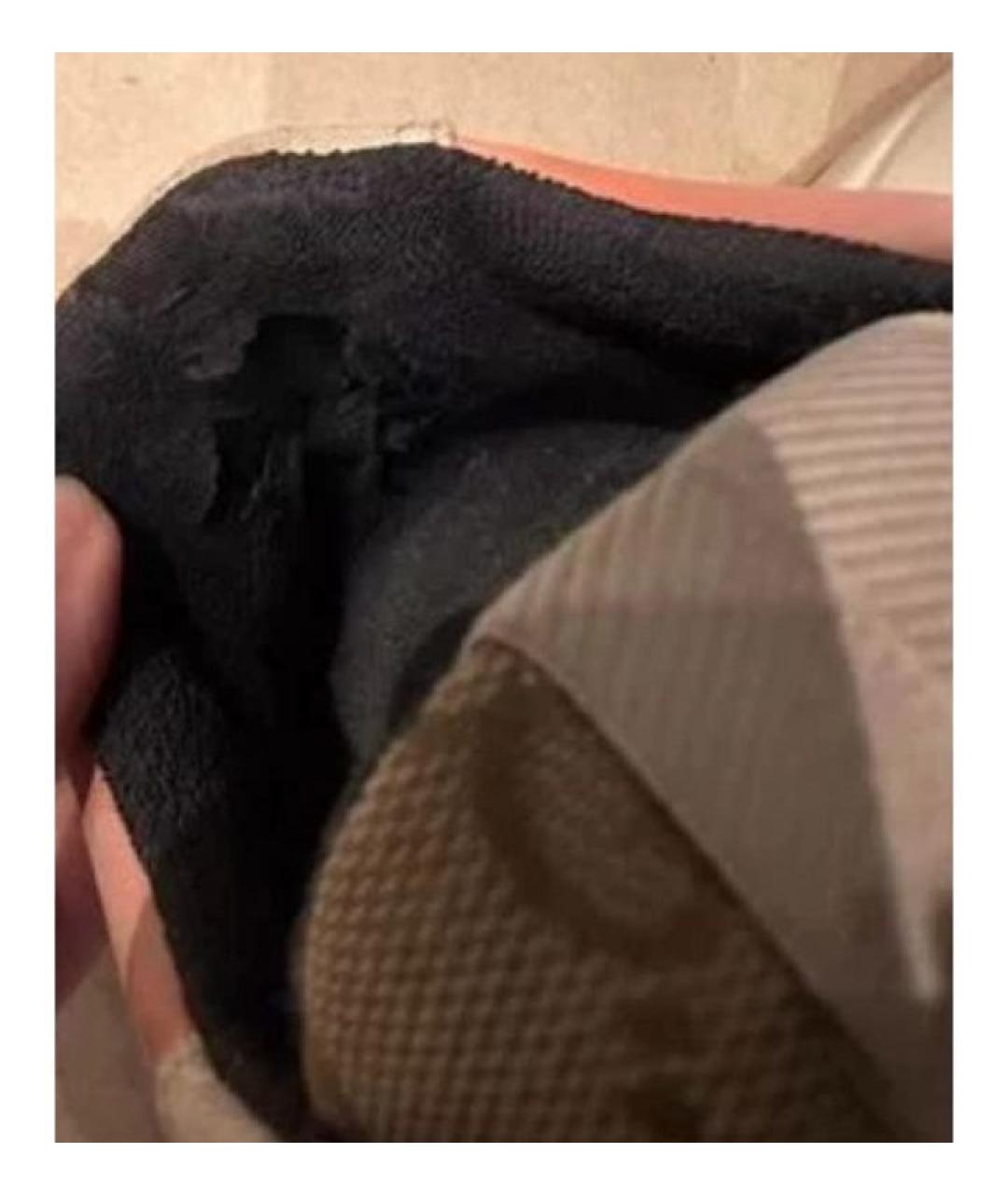 GUCCI Бежевые кожаные кроссовки, фото 6