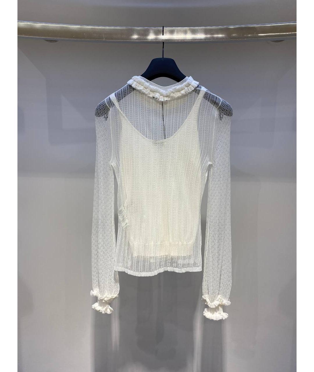 FENDI Белая шелковая блузы, фото 2