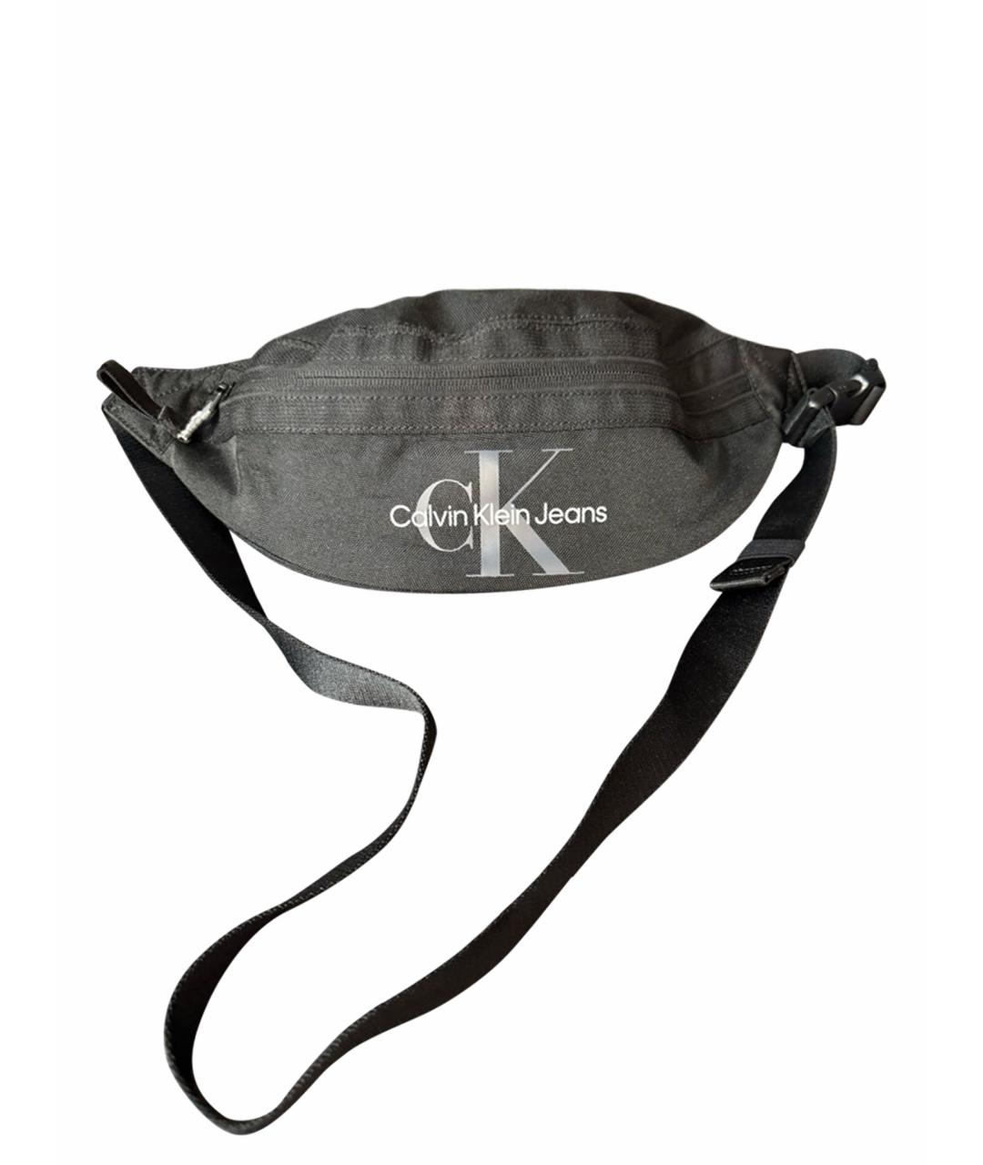 CALVIN KLEIN Серая тканевая поясная сумка, фото 1