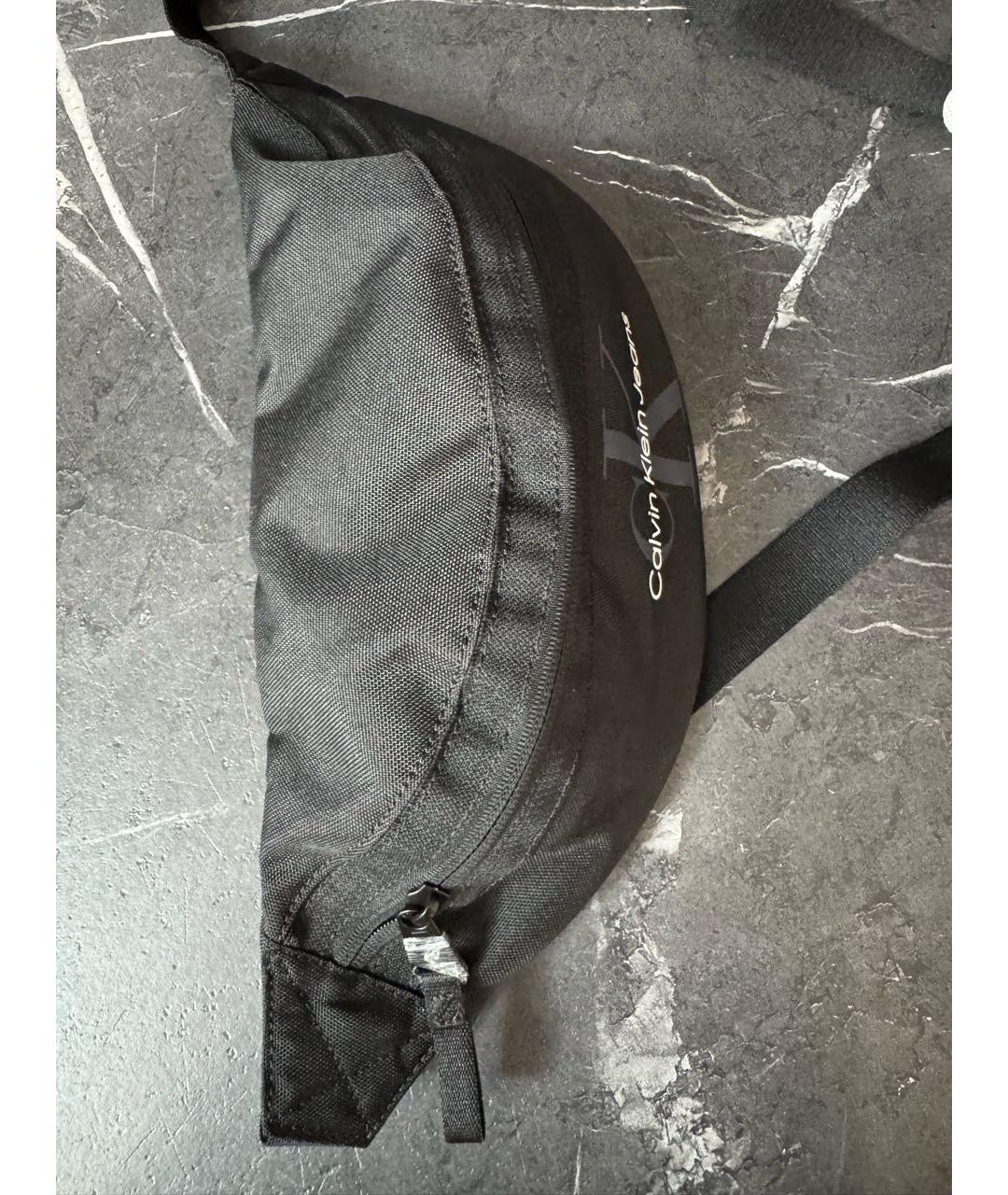 CALVIN KLEIN Серая тканевая поясная сумка, фото 6