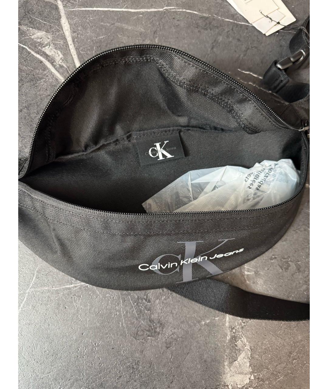 CALVIN KLEIN Серая тканевая поясная сумка, фото 4