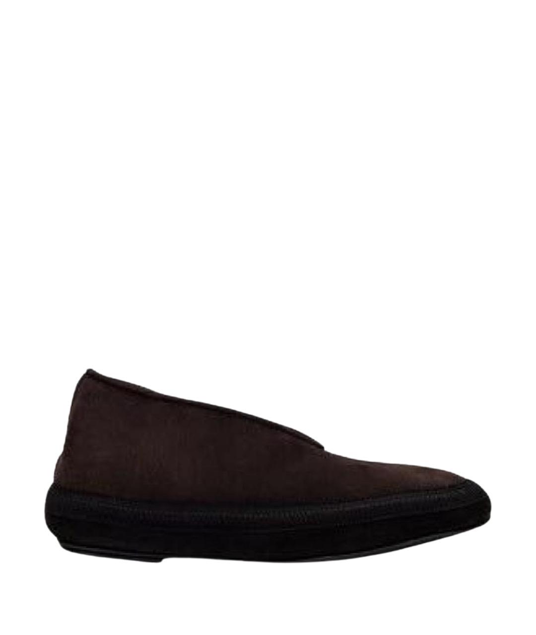 THE ROW Коричневые замшевые лоферы, фото 1