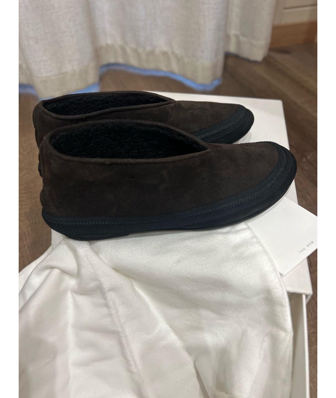 THE ROW Коричневые замшевые лоферы, фото 2