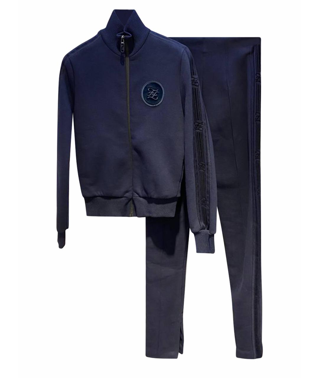 FENDI Темно-синий хлопковый спортивные костюмы, фото 1