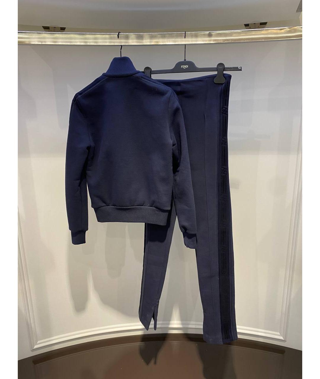 FENDI Темно-синий хлопковый спортивные костюмы, фото 2