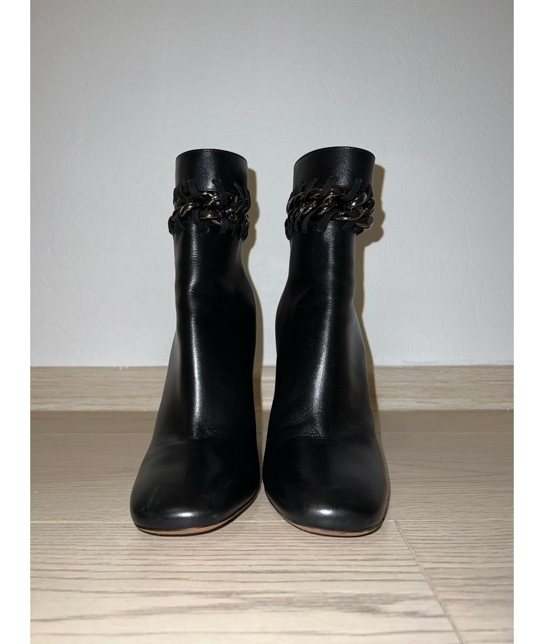 VALENTINO Черные кожаные ботильоны, фото 2