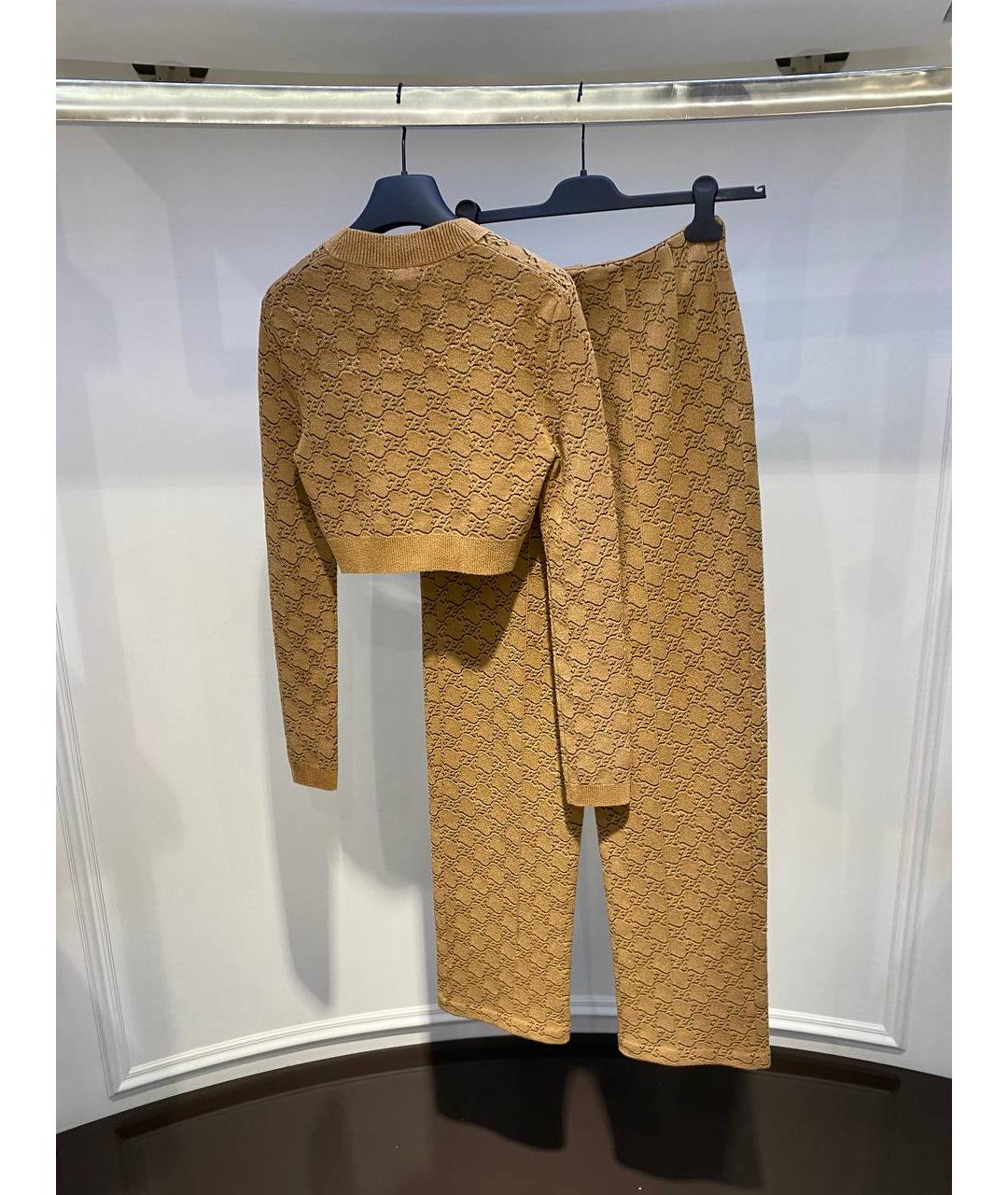 FENDI Коричневый вискозный кардиган, фото 3